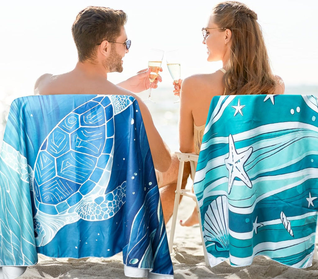 Stay-Put Magnetic Sand-Free Beach Towels